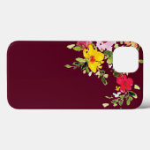 Blindenbloemen voor de waterverf van Bourgogne Case-Mate iPhone Case (Achterkant (horizontaal))