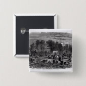 Blindenbrigade Vierkante Button 5,1 Cm (Voorkant /achterkant)