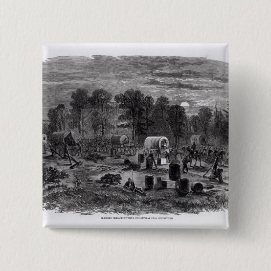 Blindenbrigade Vierkante Button 5,1 Cm (Voorkant)