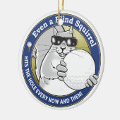 Blindeneekhoorn Golf Keramisch Ornament (Links)