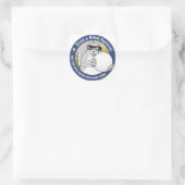 Blindeneekhoorn Golf Vierkante Sticker (Tas)