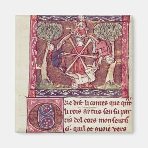Blindengodin Fortune met koning Arthur Magneet