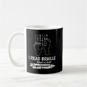 Blindenkennis braille koffiemok (Links)
