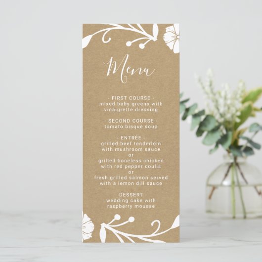 Blindenkruid met flora en fauna menu (Staand voorkant)