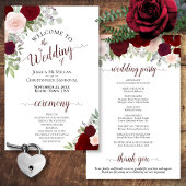 Blindenprogramma voor Blush Pink & Red Floral Budg