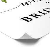 Blindenroze flessen Botanisch Vrijgezellenfeest We Poster (Hoek)