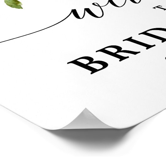 Blindenroze flessen Botanisch Vrijgezellenfeest We Poster (Hoek)