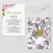 Blindenroze goudbloem Tuin Botanische bruiloft Visitekaartje (Voorkant / Achterkant)