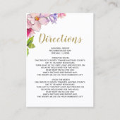 Blindenroze goudbloem Tuin Botanische bruiloft Visitekaartje (Voorkant)