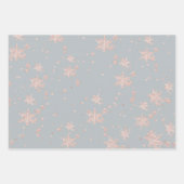 Blindenroze goudkleurige tinten van grijs inpakpapier vel (Voorkant 2)