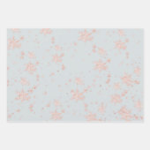 Blindenroze goudkleurige tinten van grijs inpakpapier vel (Voorkant)