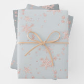 Blindenroze goudkleurige tinten van grijs inpakpapier vel (In situ)