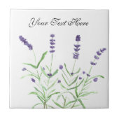 Blinderbloembloemen paarse planten tegeltje (Voorkant)