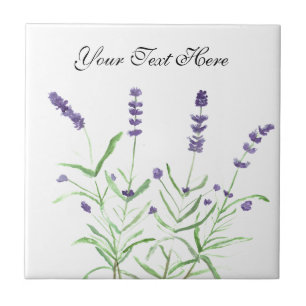 Blinderbloembloemen paarse planten tegeltje