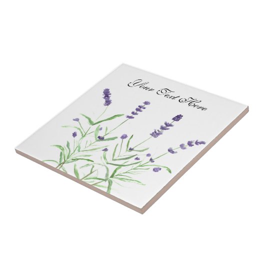 Blinderbloembloemen paarse planten tegeltje (Zijkant)