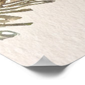 Blinderbloemige Kaarten met flesvormige lantaarns Poster (Hoek)