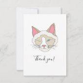 Blinderkat Bedankkaart (Voorkant)