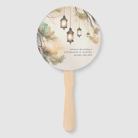 Blinderstruik Botanische lantaarns Handwaaier (Voorkant)