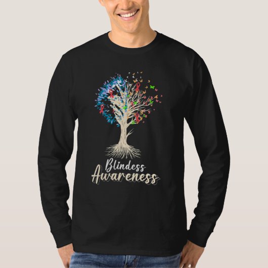 Blindess Awareness Blind Person T-shirt (Voorkant)