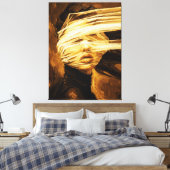 Blindfolded Woman – Surreal Oil Art Canvas Afdruk (Insitu (Slaapkamer))
