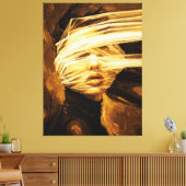 Blindfolded Woman – Surreal Oil Art Canvas Afdruk (Insitu (Woonkamer))