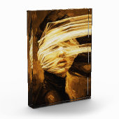 Blindfolded Woman – Surreal Oil Art Fotoblokken (Links)