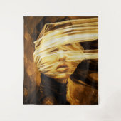 Blindfolded Woman – Surreal Oil Art Wandkleed (Voorkant)