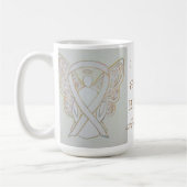 Blindheid Awareness Ribbon Angel - Aangepaste Mok (Links)
