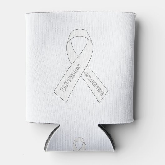 Blindheid Awareness Ribbon Blikjeskoeler (Voorkant)