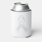 Blindheid Awareness Ribbon Blikjeskoeler (Blikje Achterkant)