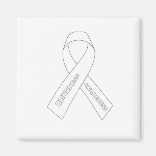 Blindheid Awareness Ribbon Magneet