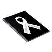 Blindheid Awareness Ribbon Notitieboek (Rechterzijde)