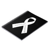 Blindheid Awareness Ribbon Notitieboek (Linkerzijde)