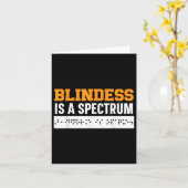 Blindheid is een symbool voor brailleschommeling v kaart (Gele Bloem)