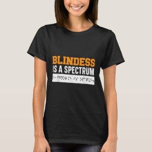 Blindheid is een symbool voor brailleschommeling v t-shirt