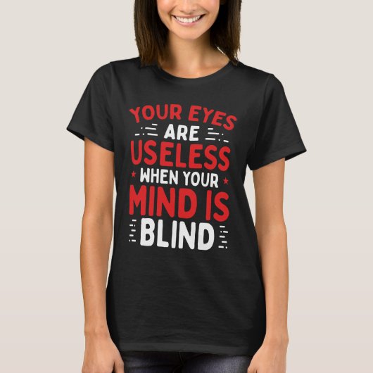 Blindheid Legaal Blind Spot Warrior Low Vision T-shirt (Voorkant)