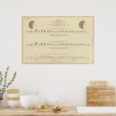 Blindheid, statistische Amerikaanse lithograaf 187 Poster (Keuken)