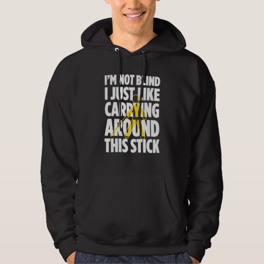 Blindheid Voor Blinde Mensen Blinde Persoon Braill Hoodie (Voorkant)
