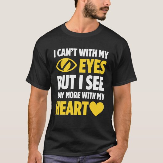 Blindheid Voor Blinde Mensen Blinde Persoon Braill T-shirt (Voorkant)