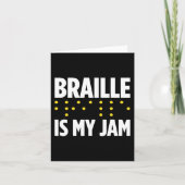 Blindheid voor blinde mensen braille kaart (Voorkant)