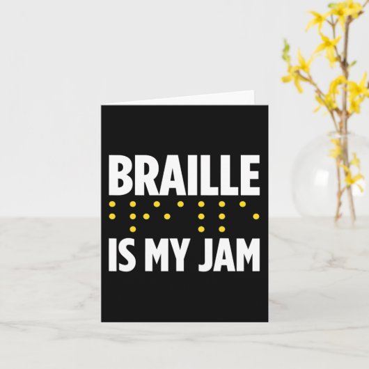 Blindheid voor blinde mensen braille kaart (Gele Bloem)