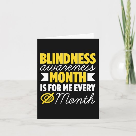 Blindheid voor blinde mensen braille kaart (Voorkant)