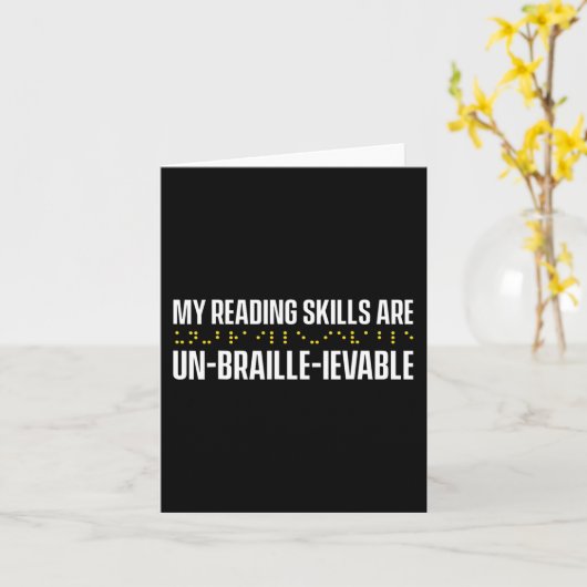 Blindheid voor blinde mensen braille kaart (Gele Bloem)