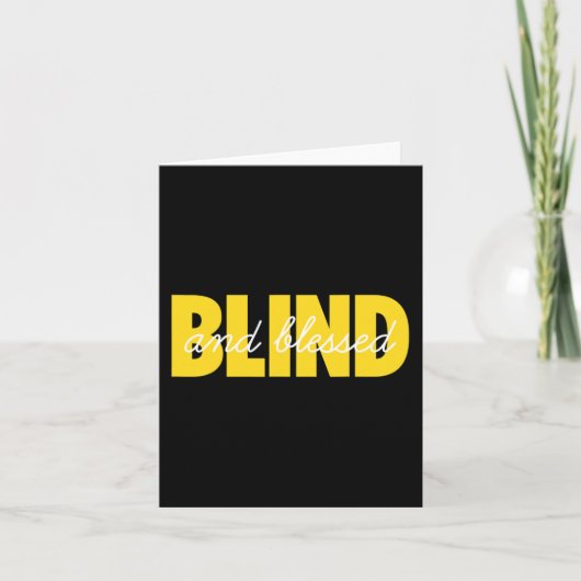 Blindheid voor blinde mensen braille kaart (Voorkant)