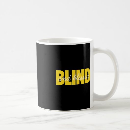Blindheid voor blinde mensen braille koffiemok (Rechts)