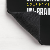 Blindheid voor blinde mensen braille muismat (Hoek)