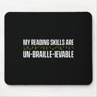 Blindheid voor blinde mensen braille muismat