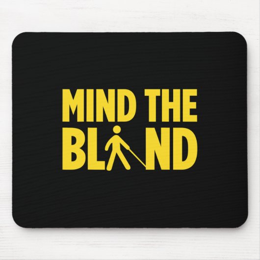 Blindheid voor blinde mensen braille muismat (Voorkant)