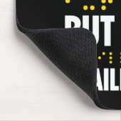 Blindheid voor blinde mensen braille muismat (Hoek)