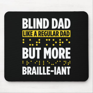 Blindheid voor blinde mensen braille muismat